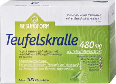 GESUNDFORM Teufelskralle 480 mg Filmtabletten