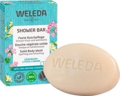 WELEDA-feste-Duschpflege-Geranium-Litsea-Cubeba